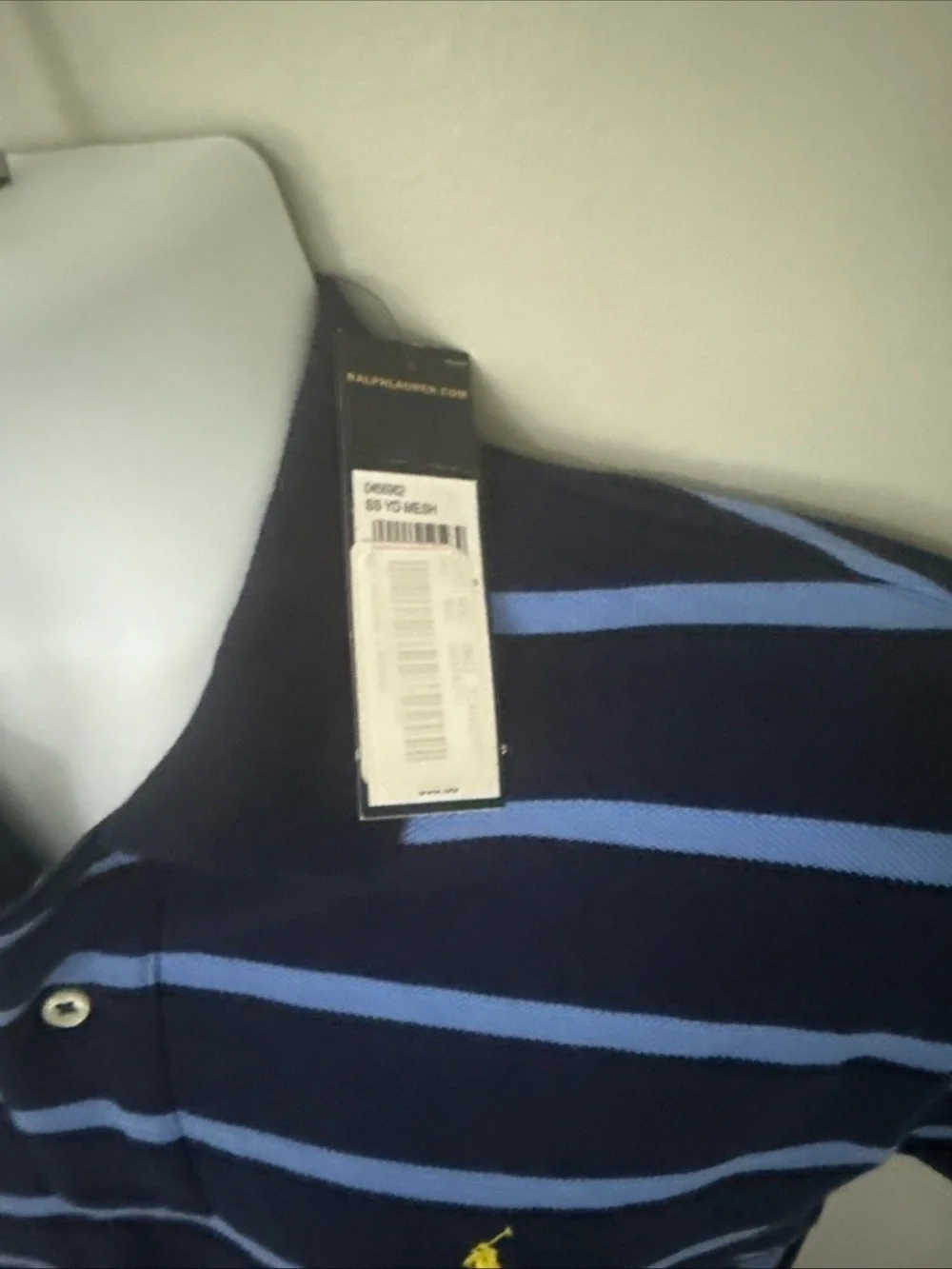 Ralph Lauren Classic Blue Stripes Men’s Polo NWT - Small